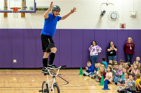World Champion BMX Rider Chris Poulos Brings Powerful Message to AJ