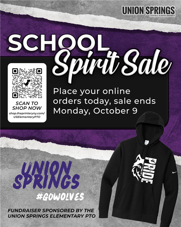 Union Springs School Spirit Sale