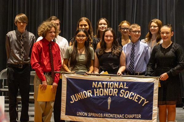 Union Springs MS Proudly Welcomes Newest Members to the NJHS